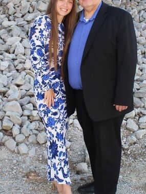 Karen Millen Blue and White Floral Maxi Dress